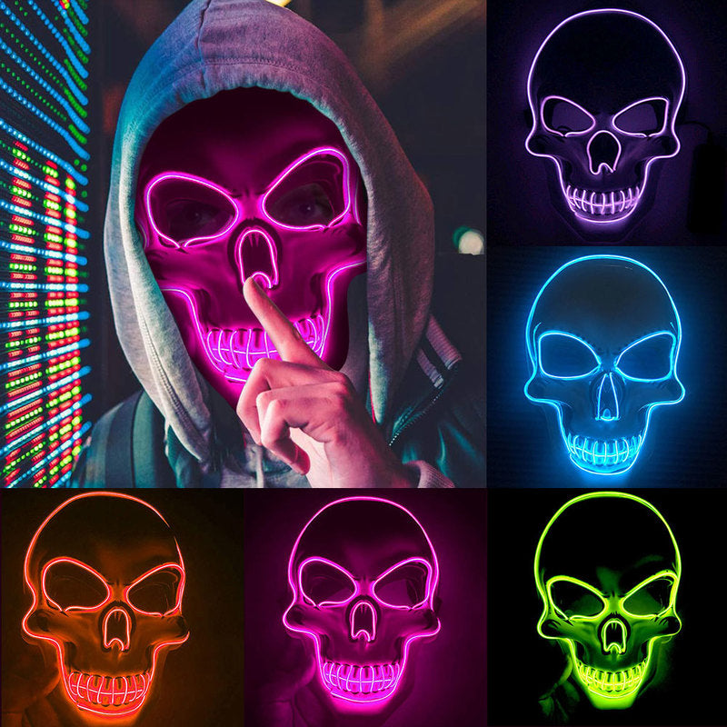 Masque Squelette LED